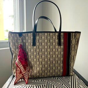 Carolina Herrera large shoulder monogram bag